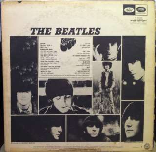 THE BEATLES rubber soul LP vinyl T 2442 VG  1965 Mono  