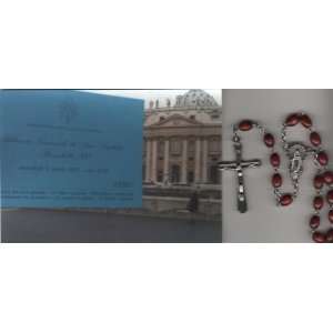 Jude Rosary with Two Piece Case Blessed by Pope Benedict XVI on April 