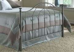 King Size Carrington Bed w/ Frame   Vintage Silver  