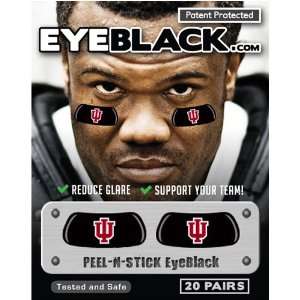  Indiana Hoosiers NCAA Peel & Stick Eyeblack Strips (40 