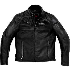 Spidi Mens Black JK Leather Jacket   Size : Medium 