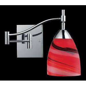   Light Swingarm In Polished Chrome And Candy Glass: Home Improvement