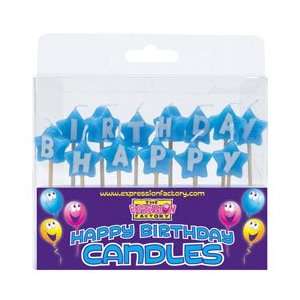  BLUE STAR PICK CANDLES HAPPY BIRTHDAY: Sports & Outdoors