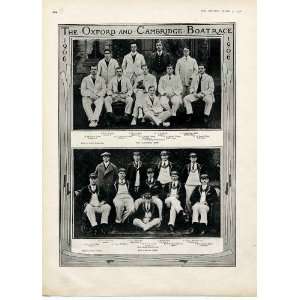 The Oxford V Cambridge Boat Race Teams 1906