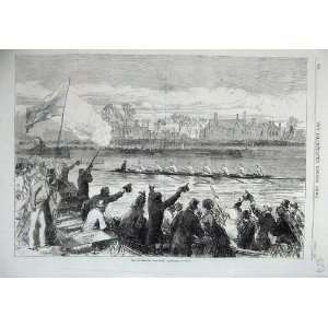   1870 Universities Boat Race Cambridge Oxford Sport Art