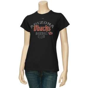   Diamondbacks Ladies Black Club Sunburst T shirt: Sports & Outdoors