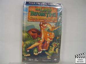The Land Before Time Sing Along Songs (VHS, 1997) NEW 096898311434 