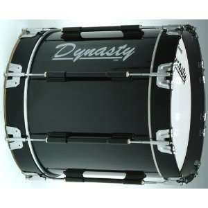   26X14 Marching Bass Drum Black w/ Silver Hdwr: Musical Instruments