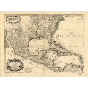    1783 French Map of Mexico & the United States