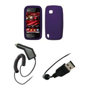  Nokia Nuron 5230   Premium Purple Soft Silicone Gel Skin 