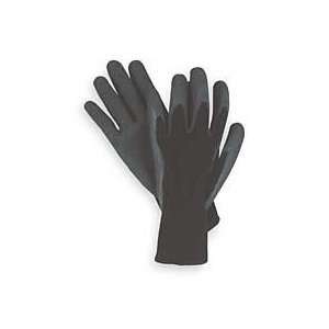   Knit Palm Latex Dipped Gloves, 12 pairs Black Mens
