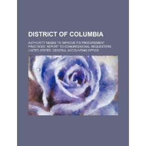  District of Columbia authority needs to improve its 