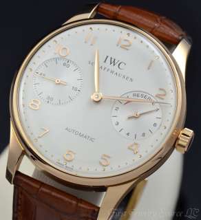 IWC PORTUGUESE 2000 7 DAYS RESERVE AUTOMATIC LIMITED 18K ROSE GOLD 