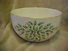 LENOX HOLLY HOLIDAY BOWL 7.5 DIMENSION COLLECTION GOLD 