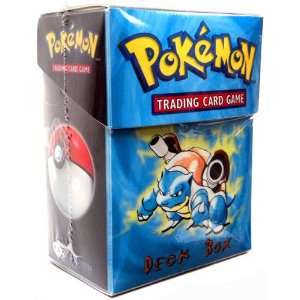   Card Supplies Deck Box with Sleeves Blastoise Blue: Toys & Games