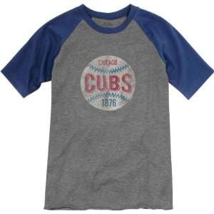  Chicago Cubs Youth Bleacher Blue Baseball T Shirt Sports 
