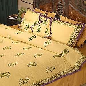  Paisley Cotton Duvet Comforter Cover Set   King: Home 