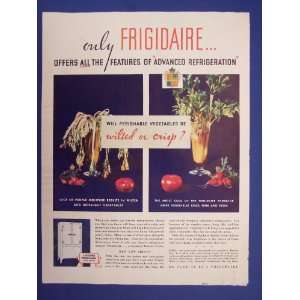   Frigidaire 1930s Vintage Original Magazine Print Ad. 