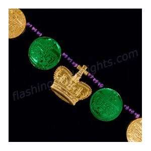   / Gold Doubloons & Crown Mardi Gras Beads SKU NO 11216 Toys & Games