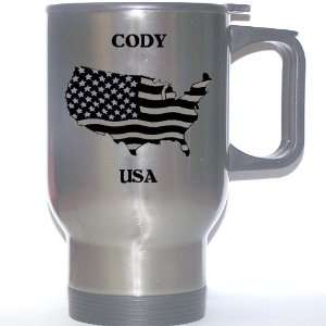 US Flag   Cody, Wyoming (WY) Stainless Steel Mug 