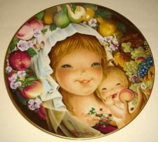   the schmid china co plate title orchard mother and child artist juan