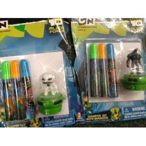  Ben 10 Alien Force Stamp Set with Markers Toys & Games