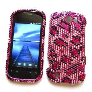   Case Rhinestone Cover Bling Bling Pink Leopard Design Cell Phones