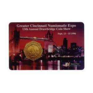   Card Greater Cincinnati Numismatic Expo (09/96) $50. Gold Coin PROOF