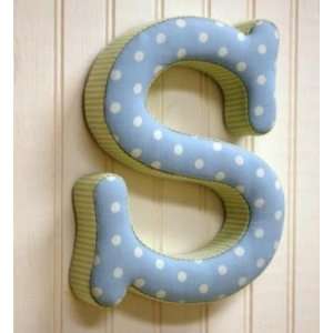  Blue and Green Fabric Wall Letter   s Baby