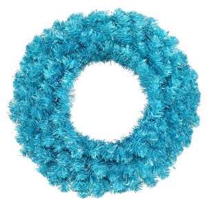  36 Sky Blue Wreath 100teal Lts 320t