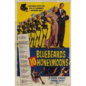 Bluebeards Ten Honeymoons Movie Poster (27 x 40 Inches   69cm x 102cm 