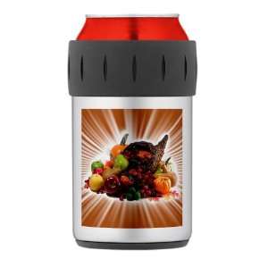   : Thermos Can Cooler Koozie Thanksgiving Cornucopia: Everything Else