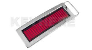   Text Belt Buckle Display Disco