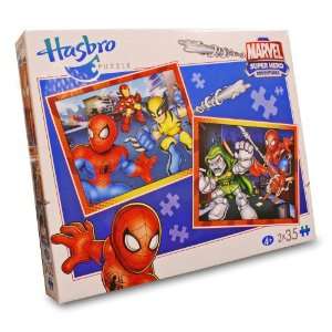   Marvel Super Hero Adventures Jigsaw Puzzle 2x 35pc: Toys & Games