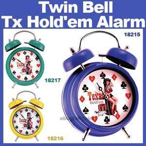  Poker Texas Holdem Double Bell Alarm clock