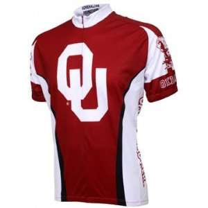  Oklahoma Sooners Short Sleeve Cycling Jersey: Sports 