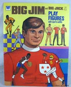 1976 Big Jim & Jack Paper Doll Play Figures UNCUT  