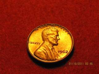 1962  P  Lincoln Memorial Cent from BU  Roll Tempting  