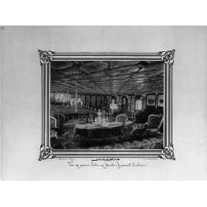  The grand hall of the Imperial Yacht,Sultaniye / Abdullah 