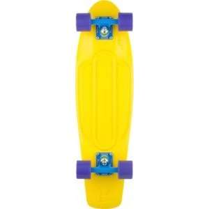 Penny Nickel Yellow / Cyan / Purple Complete Skateboard   7.5 x 27 