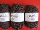 Knit Picks Telemark 100% wool yarn, Chestnut, lot of 3