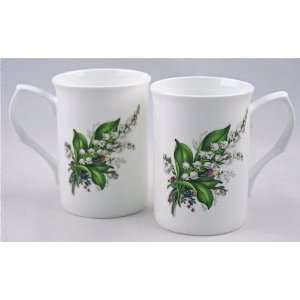   Bone China Mugs   Lily of the Valley Chintz   Made in England Kitchen