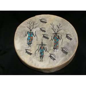  Painted Drum  Tigua Indian Warriors 16 Musical 