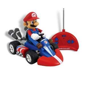 Mario 1/24th Scale Figure on a Radio Control Kart Mario Kart Mini RC 