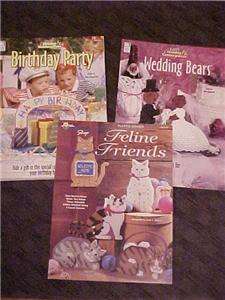 Plastic Canvas Cats Happy Birthday Wedding Bears Patterns How to Book 