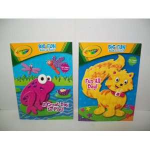  2 Crayola Coloring and Activity Books (A Great Day to Play 