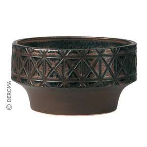  Deroma Borabora Bowl Planter   Bronze Patio, Lawn 