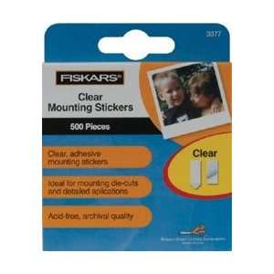  Fiskars Mounting Stickers 500/Pkg 1/4X1/2 Clear 3377F; 4 