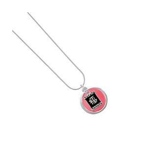 Chinese Character Symbols   Luck Red Pearl Acrylic Pendant Snake Chain 