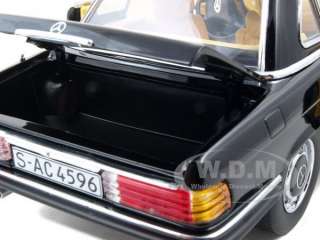   18 scale diecast car model of 1977 mercedes 300 sl coupe black die